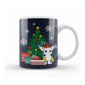 Baskı Dükkanı Gatomon Around the Christmas Tree Digimon Kupa