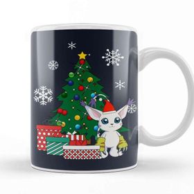 Baskı Dükkanı Gatomon Around the Christmas Tree Digimon Kupa