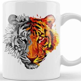 Baskı Dükkanı Geo Sketch Tiger Kupa