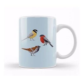 Baskı Dükkanı Geometric Animal Birds Kupa