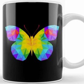 Baskı Dükkanı Geometric Animal Butterfly Kupa