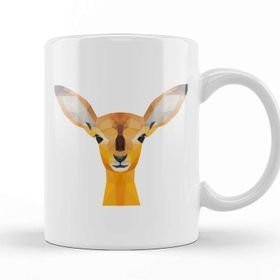 Baskı Dükkanı Geometric Animal Deer Kupa