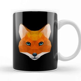 Baskı Dükkanı Geometric Animal Fox Kupa