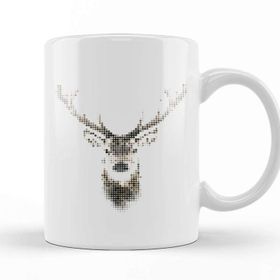 Baskı Dükkanı Geometric Animal Lion Kupa