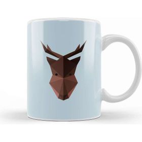 Baskı Dükkanı Geometric Animal Moose Kupa