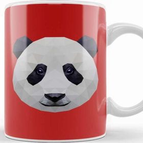 Baskı Dükkanı Geometric Animal Panda Kupa