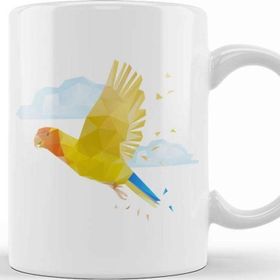 Baskı Dükkanı Geometric Animal Parrot Kupa