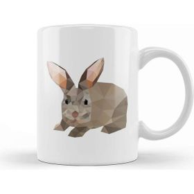 Baskı Dükkanı Geometric Animal Rabbit Kupa