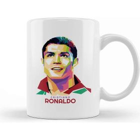 Baskı Dükkanı Geometric Celebrity Cristiano Ronaldo Kupa