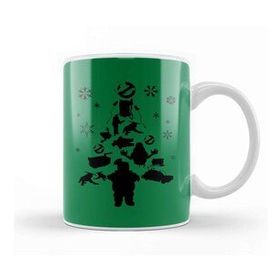 Baskı Dükkanı Ghostbusters Christmas Tree Silhouette Kupa
