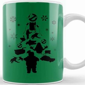 Baskı Dükkanı Ghostbusters Christmas Tree Silhouette Kupa