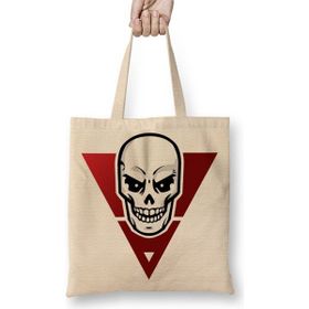 Baskı Dükkanı Ghostz Logo Clean Bez Uzun Saplı Krem Rengi Çanta