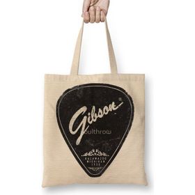 Baskı Dükkanı Gibson Bez Uzun Saplı Krem Rengi Çanta