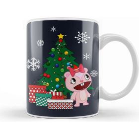 Baskı Dükkanı Giggles Around The Christmas Tree Happy Tree Friends Kupa