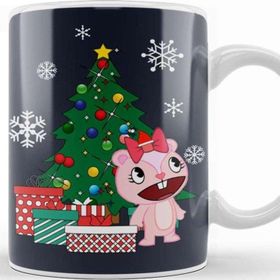 Baskı Dükkanı Giggles Around The Christmas Tree Happy Tree Friends Kupa