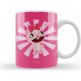 Baskı Dükkanı Giggles Retro Japanese Happy Tree Friends Kupa