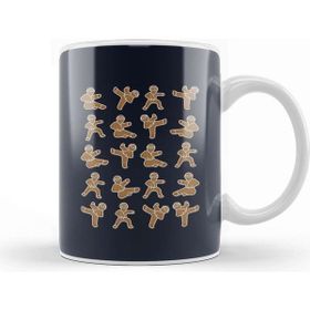 Baskı Dükkanı Gingerbread Man Ninjas Christmas Kupa