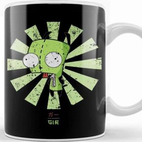 Baskı Dükkanı Gir Retro Japanese Invader Zim Kupa