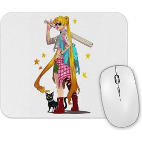 Baskı Dükkanı Girl Over Power Mouse Pad