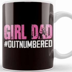 Baskı Dükkanı Girl Papa Dad Father Daughter Daddy Stepdad Husband Poppa Kupa