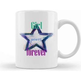 Baskı Dükkanı Girl Power Feminism Girl Power Forever Kupa
