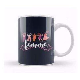 Baskı Dükkanı Girl Power Femme Text Kupa Bardak