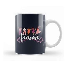 Baskı Dükkanı Girl Power Femme Text Kupa Bardak