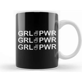 Baskı Dükkanı Girl Power Girl Pwr Kupa Bardak