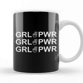 Baskı Dükkanı Girl Power Girl Pwr Kupa Bardak