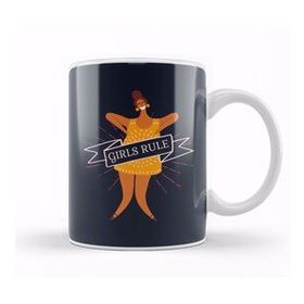 Baskı Dükkanı Girl Power Girls Rule Banner Kupa Bardak