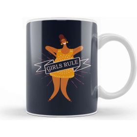 Baskı Dükkanı Girl Power Girls Rule Banner Kupa Bardak