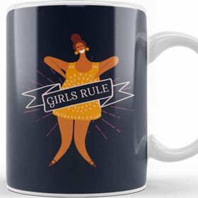 Baskı Dükkanı Girl Power Girls Rule Banner Kupa Bardak