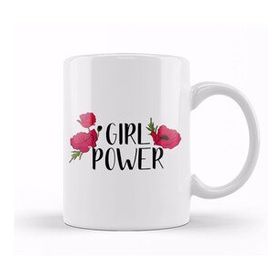 Baskı Dükkanı Girl Power Inspiration Positive Girly Quote Artwork Kupa Bardak