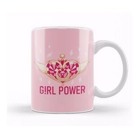 Baskı Dükkanı Girl Power Magical Girl Brooch Kupa Bardak