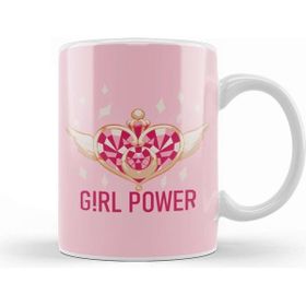 Baskı Dükkanı Girl Power Magical Girl Brooch Kupa Bardak