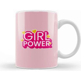 Baskı Dükkanı Girl Power Text Design Kupa Bardak