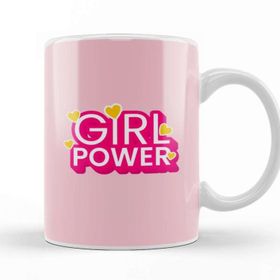 Baskı Dükkanı Girl Power Text Design Kupa Bardak