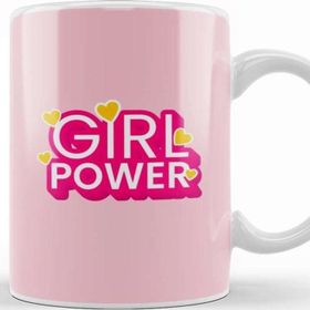 Baskı Dükkanı Girl Power Text Design Kupa Bardak