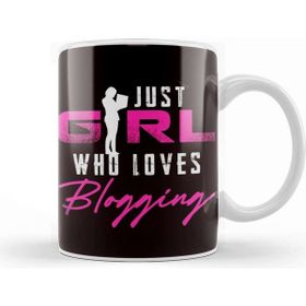 Baskı Dükkanı Girl Who Loves Blogging Blogger Author Writer Travel Vlogger Kupa Bardak