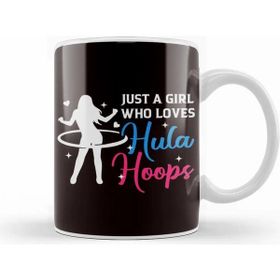 Baskı Dükkanı Girl Who Loves er Hooping Fitness Sports Kupa Bardak