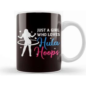 Baskı Dükkanı Girl Who Loves er Hooping Fitness Sports Kupa Bardak