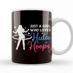 Baskı Dükkanı Girl Who Loves Hula Hoop Hula Hooper Hooping Fitness Sports Baskılı Kupa