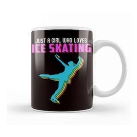 Baskı Dükkanı Girl Who Loves Ice Skating Winter Sports Figure Skater Skate Kupa Bardak