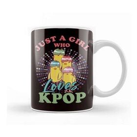 Baskı Dükkanı Girl Who Loves Korean Pop Music K-Pop Korea Birds Singers Kupa Bardak