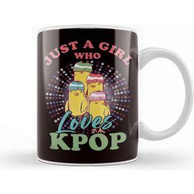 Baskı Dükkanı Girl Who Loves Korean Pop Music K-Pop Korea Birds Singers Kupa Bardak