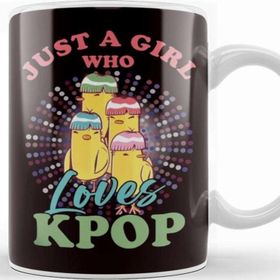 Baskı Dükkanı Girl Who Loves Korean Pop Music K-Pop Korea Birds Singers Kupa Bardak