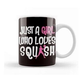 Baskı Dükkanı Girl Who Loves Squash Player Match Indoor Tennis Court Coach Kupa Bardak