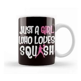Baskı Dükkanı Girl Who Loves Squash Player Match Indoor Tennis Court Coach Kupa Bardak