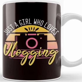 Baskı Dükkanı Girl Who Loves Vlogging Vlogger Vlog Influencer Videographer Kupa Bardak