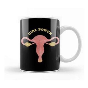 Baskı Dükkanı Girlpower Uterus Embroidery Kupa Bardak